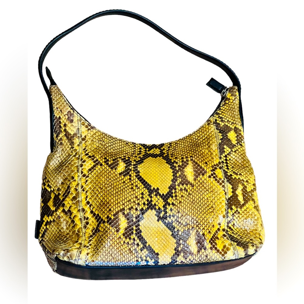 Desmo Python Genuine Leather Shoulder Bag Made In… - image 1